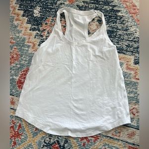 Lululemon White Love Razorback Tank Top